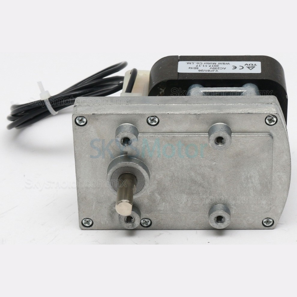 Motorreductor monofasico de polos sombreados MG-YJ61 CA 110/220 V con 13:1 a 718:1 caja de engranajes rectos